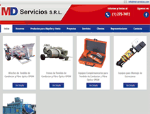 Tablet Screenshot of md-servicios.com
